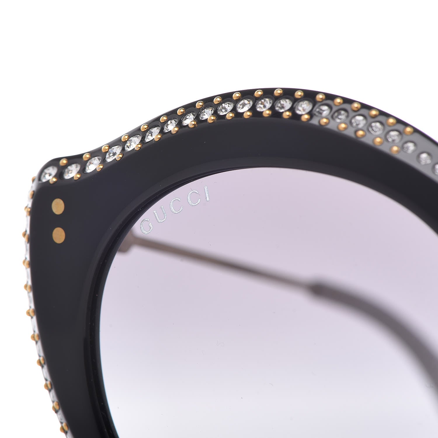 Gucci Crystal Cat Eye GG0214S Sunglasses Black 7 of 8