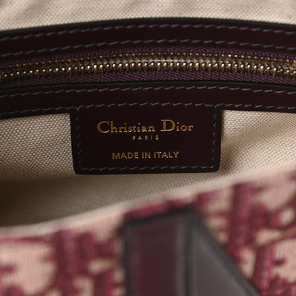 Christian Dior Oblique Saddle Bag Burgundy 6 of 9