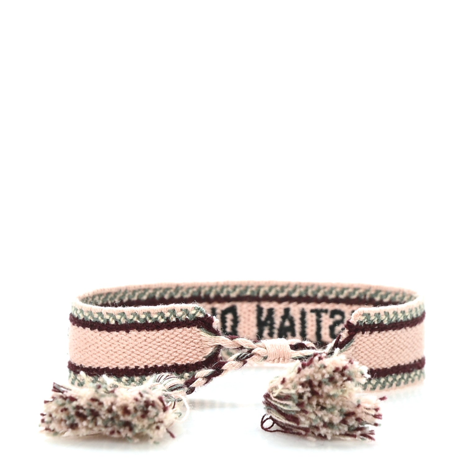 Christian Dior Woven Cotton J'Adior Friendship Bracelet Pink 3 of 3