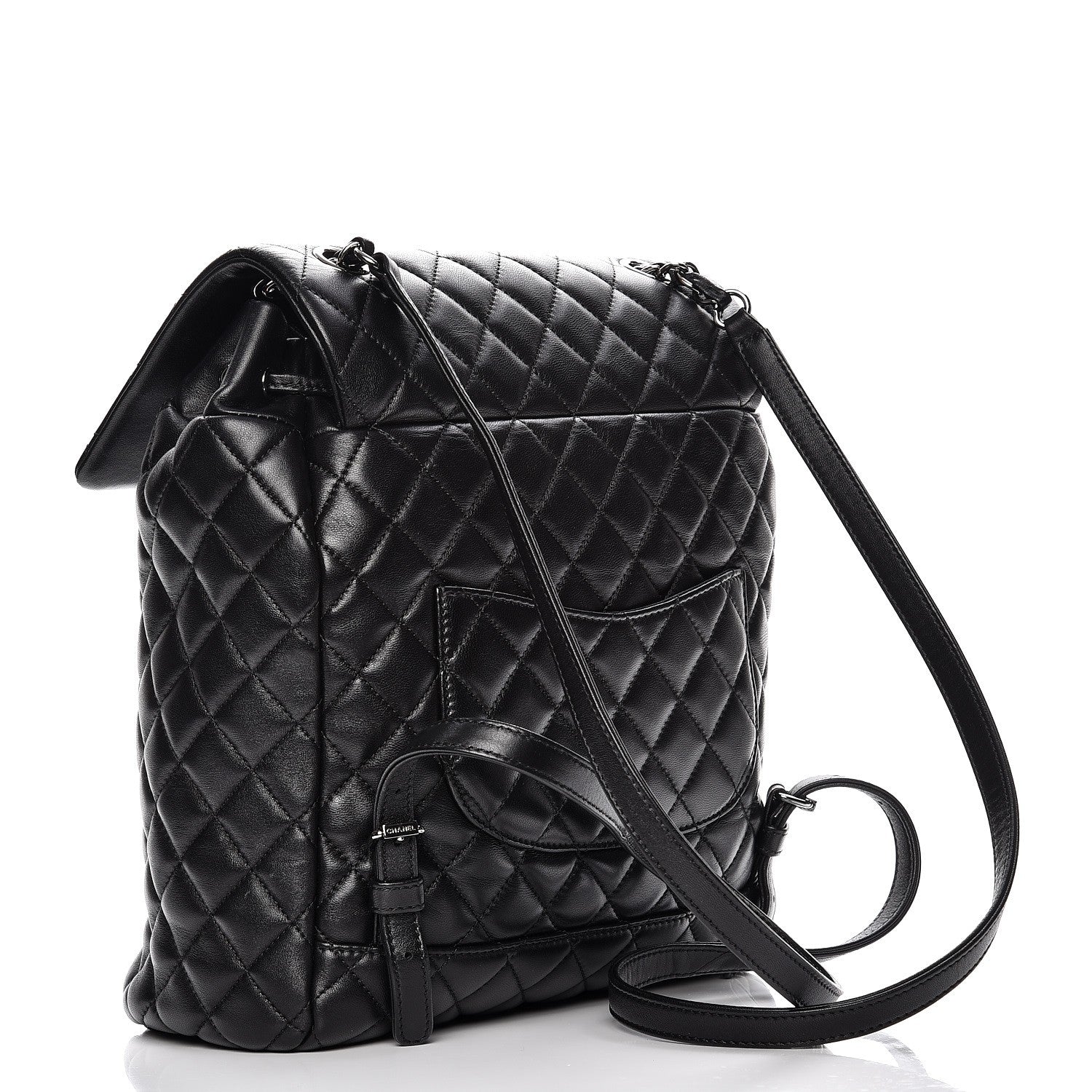 Chanel Lambskin Quilted Large Urban Spirit Backpack Black 3 of 7