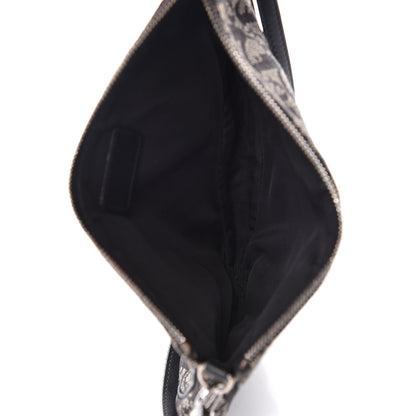 Christian Dior Monogram Mini Saddle Pochette Black 7 of 14