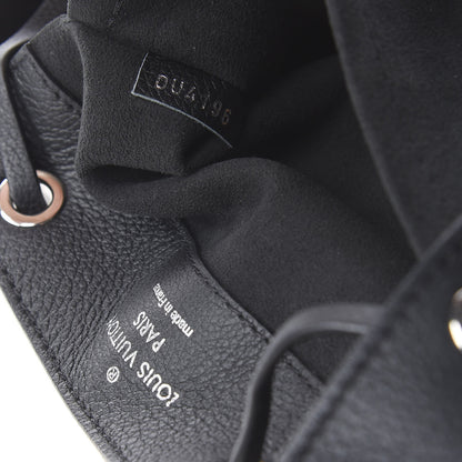 Louis Vuitton Calfskin Mechanical Flowers Lockme Backpack Black White 6 of 11