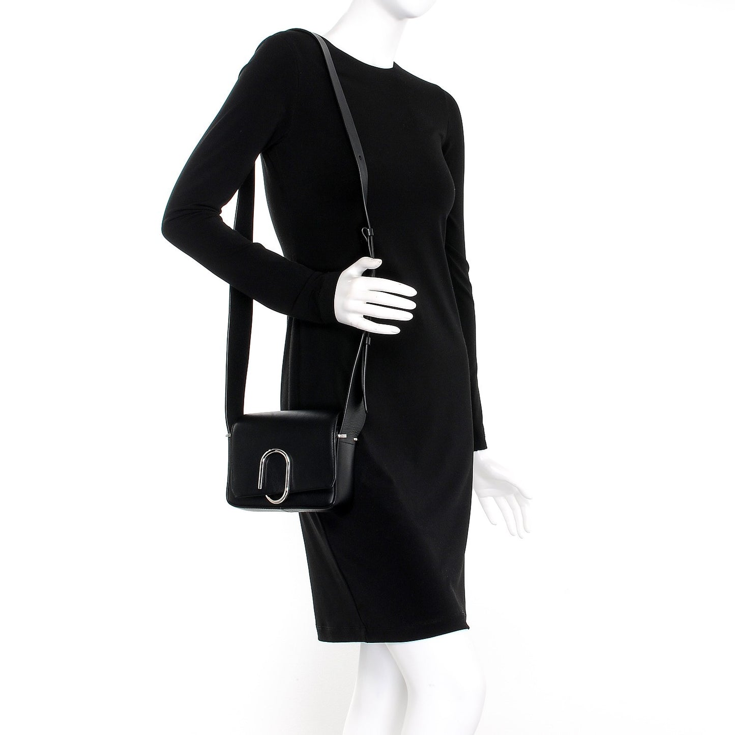 3.1 Calfskin Mini Alix Crossbody Bag Black