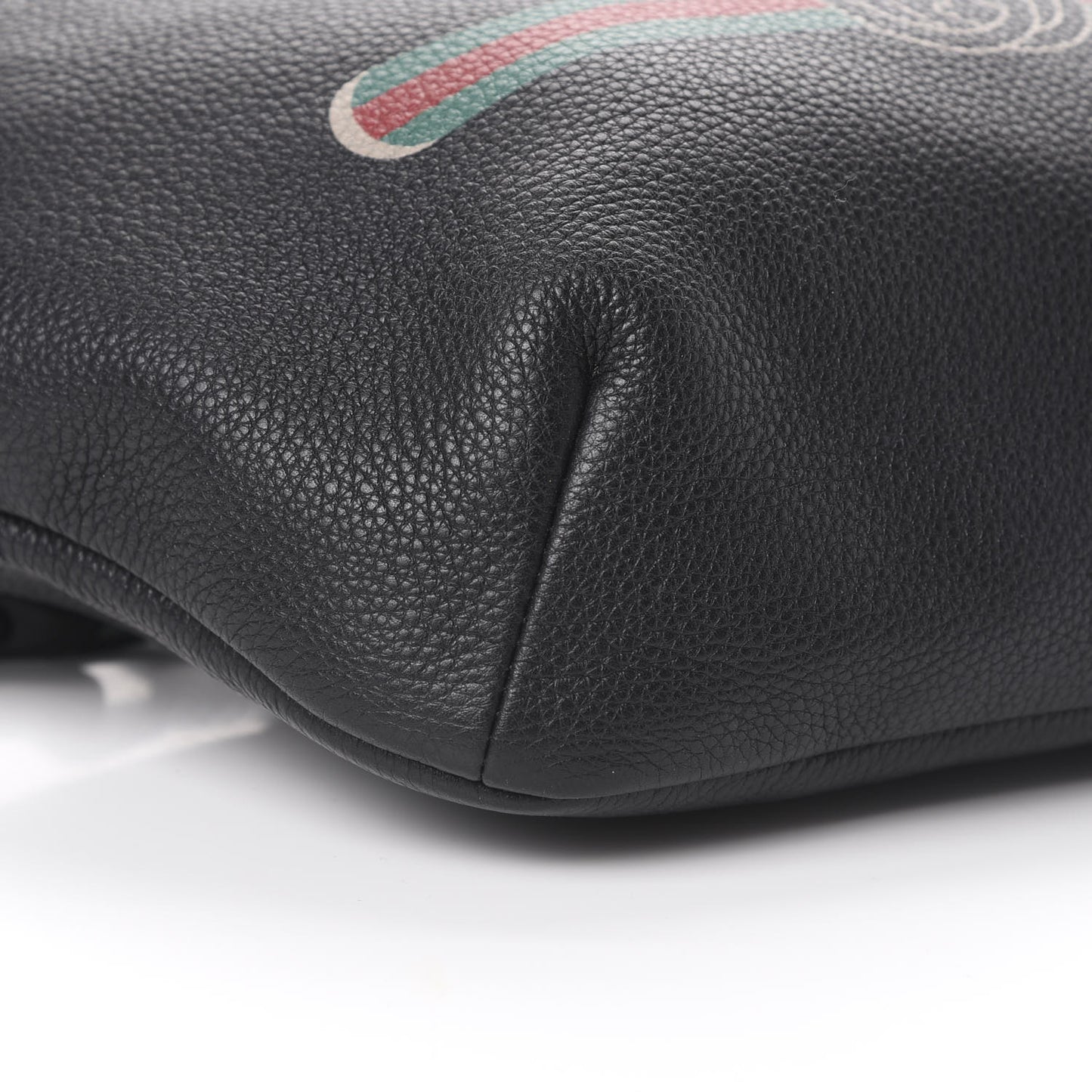 Grained Calfskin Logo Belt Bag Black