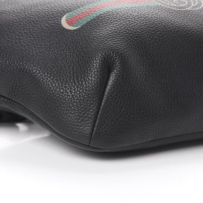 Gucci Grained Calfskin Logo Belt Bag Black 8 of 9