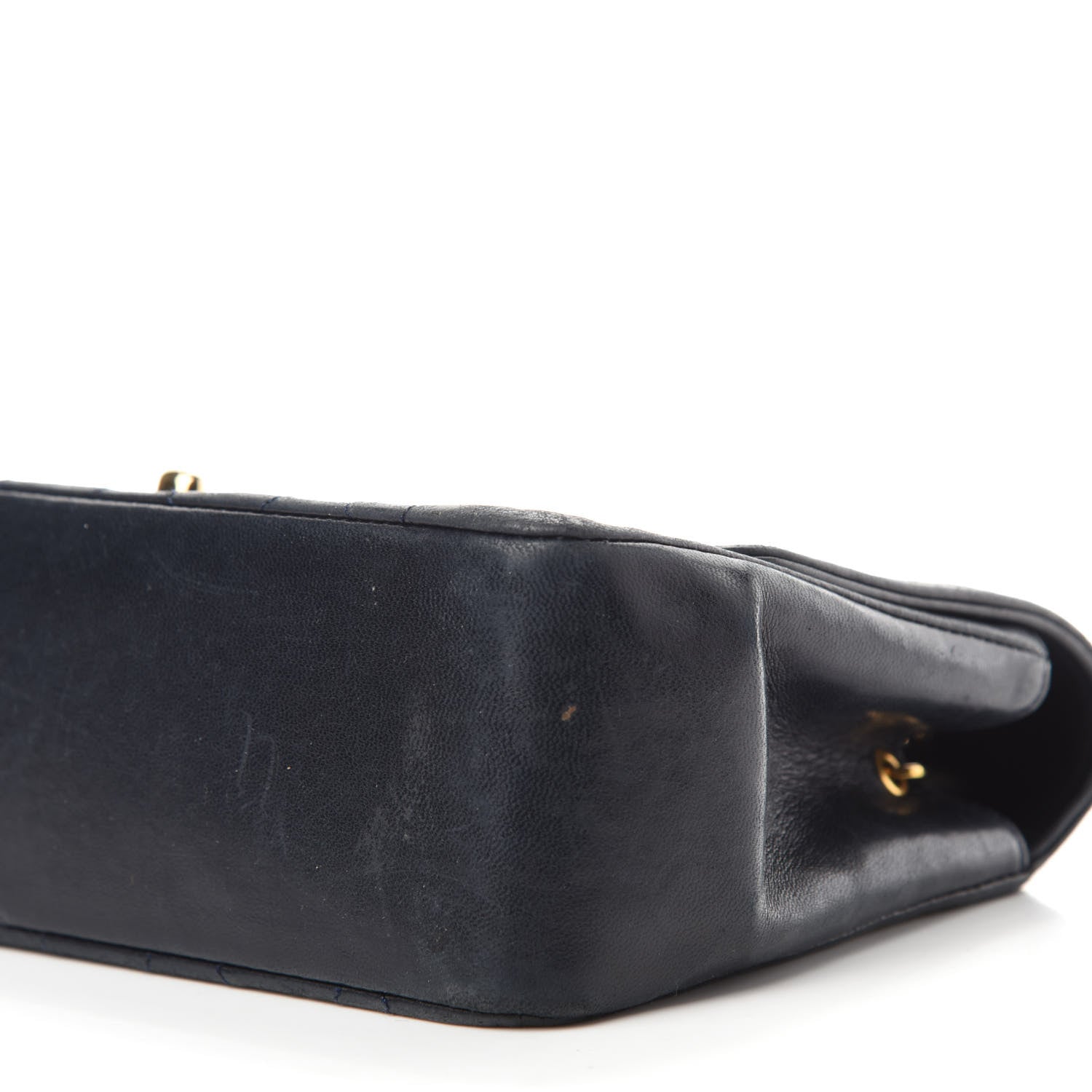Chanel Lambskin Quilted Small Single Flap Bag Navy 7 of 13