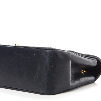 Chanel Lambskin Quilted Small Single Flap Bag Navy 7 of 13