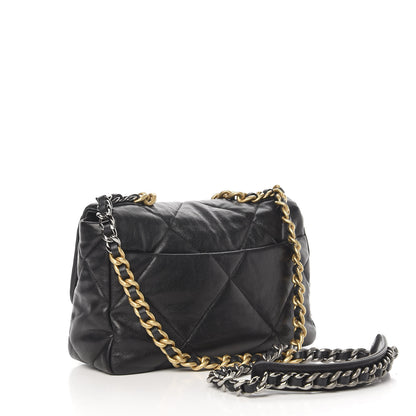 Chanel Lambskin Quilted Medium 19 Flap Black 3 of 10
