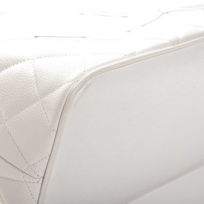 Chanel Caviar Quilted Medallion Tote White 8 of 13