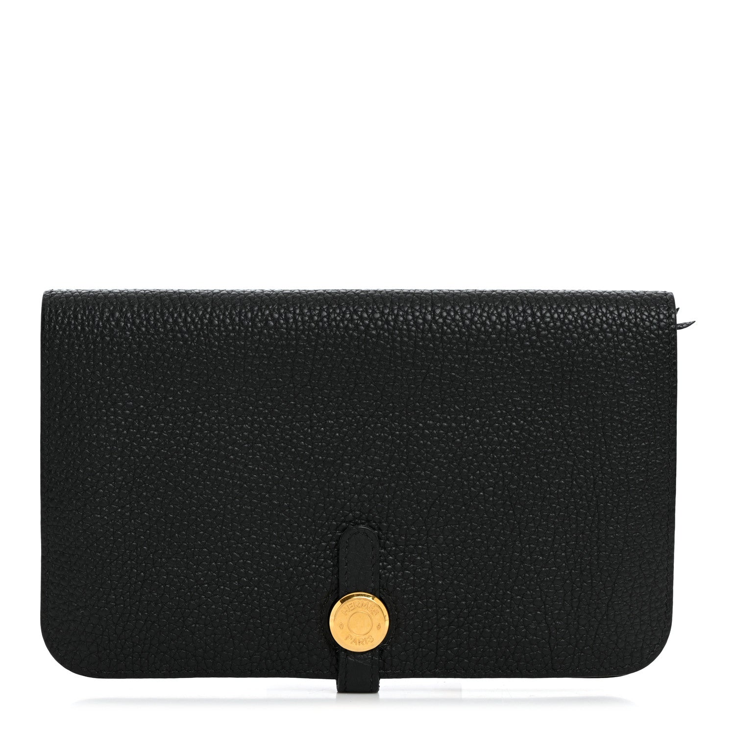 Hermes Togo Dogon Duo Wallet Black 1 of 9