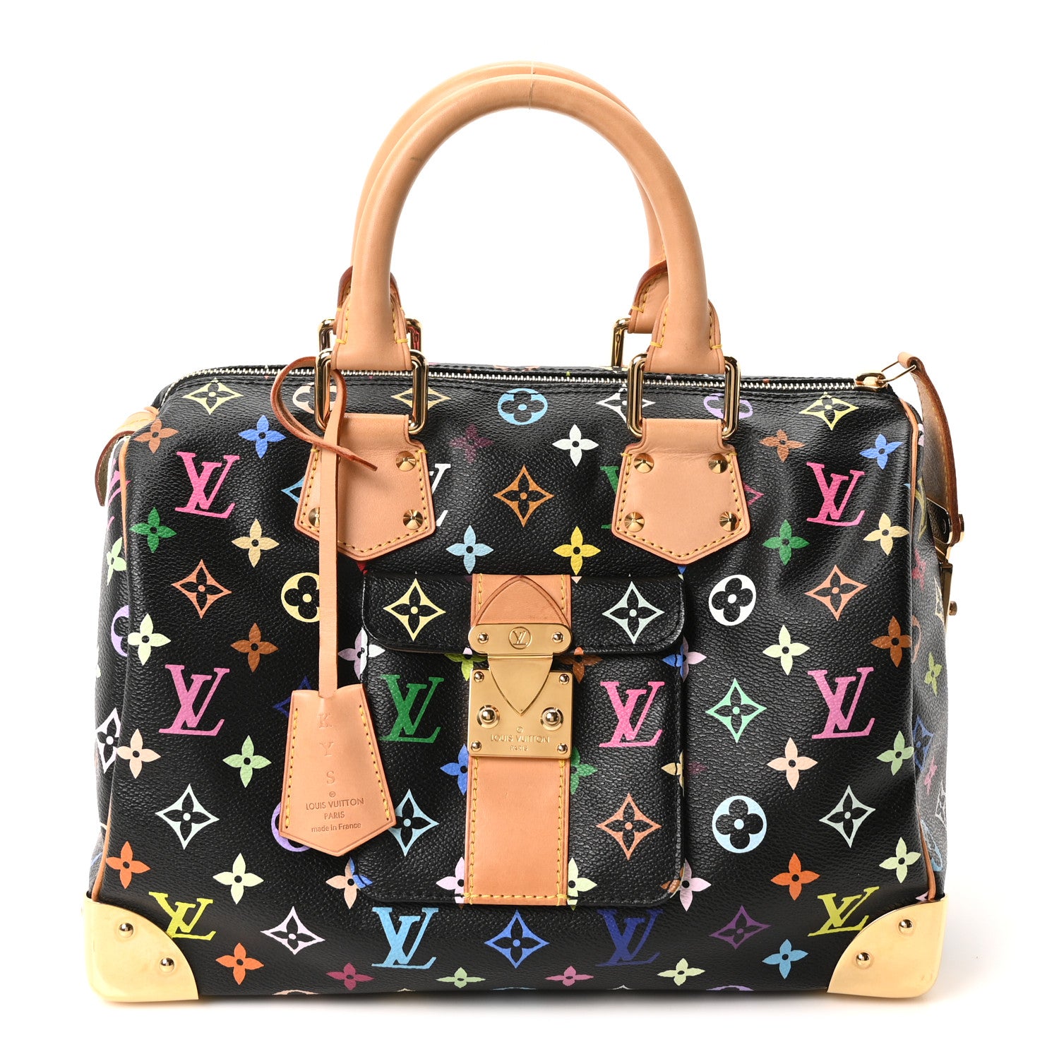 Louis Vuitton Monogram Multicolor Speedy 30 Black 1 of 9