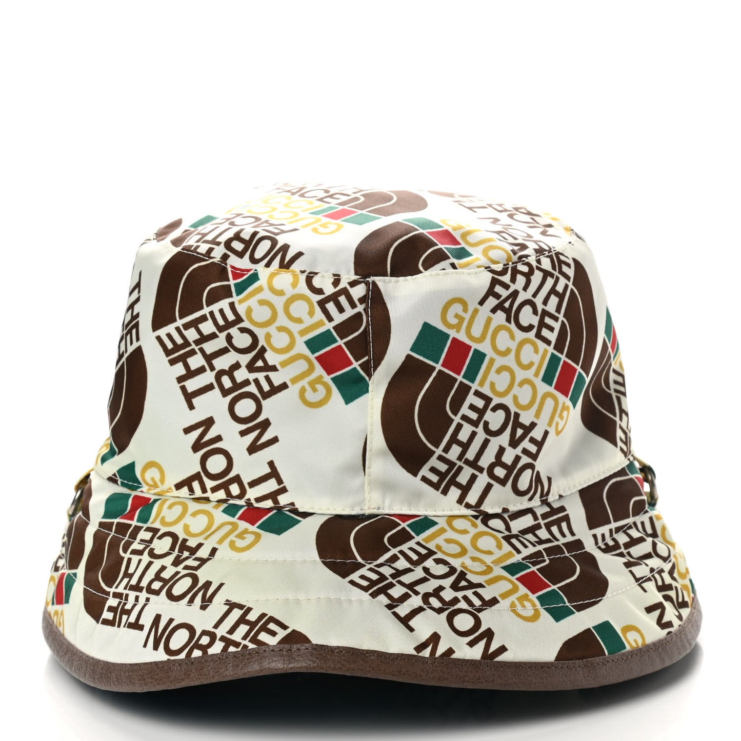 X THE NORTH FACE Nylon Reversible Self-Tie Bucket Hat L Beige Sky Blue