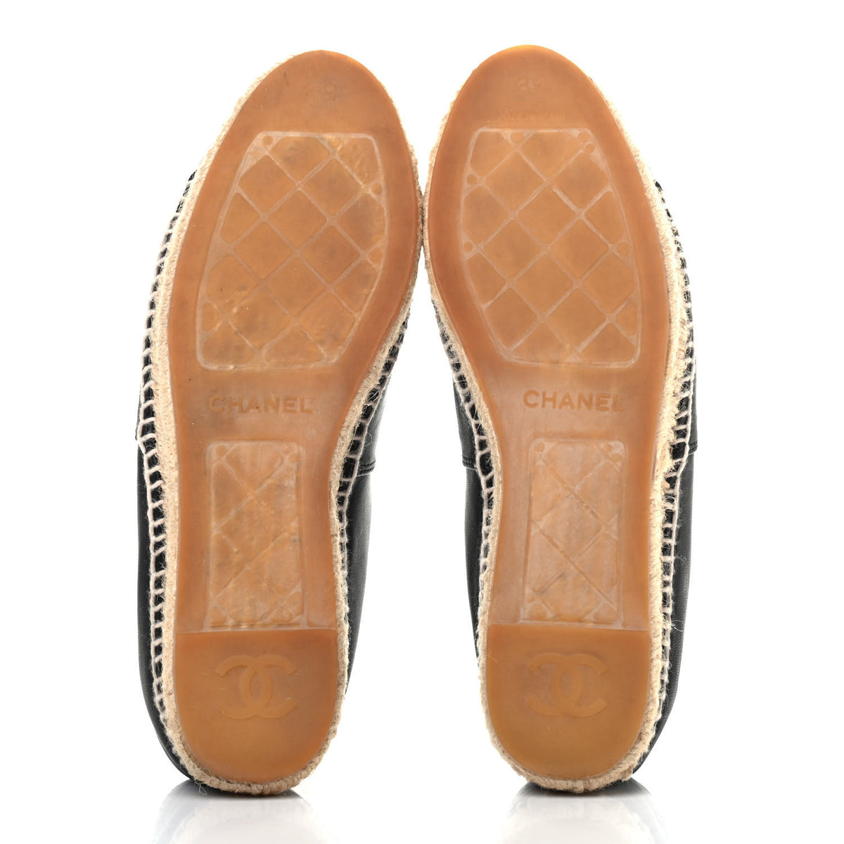 Chanel Lambskin CC Espadrilles 39 Black 4 of 4