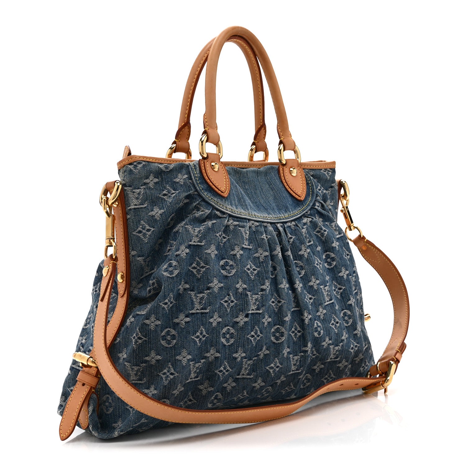 Louis Vuitton Denim Neo Cabby MM Blue 3 of 10