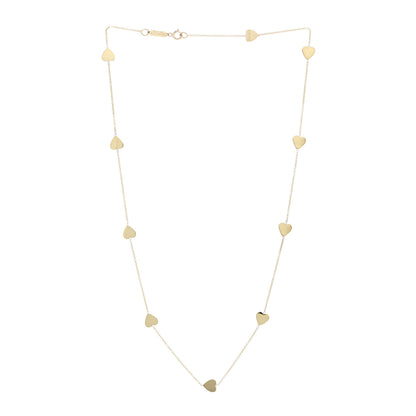 Jennifer Meyer 18K Yellow Gold Heart By The Inch Necklace 3 of 4