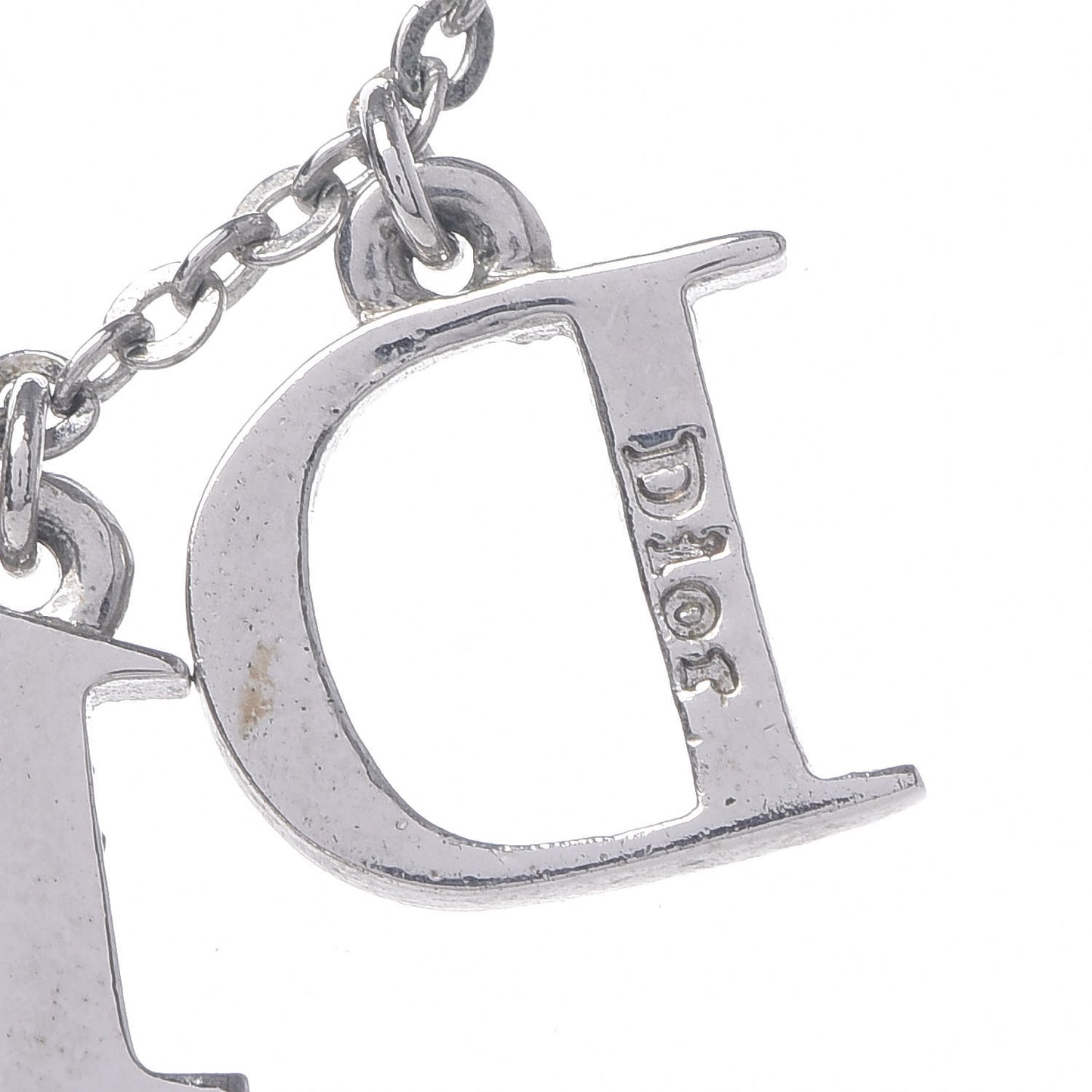 Metal Logo Necklace Silver