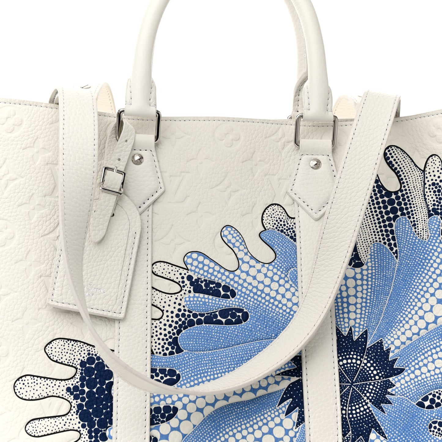 LV X YK Taurillon Sac Plat 24H White