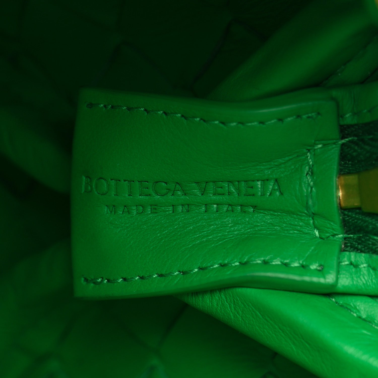 Bottega Veneta Patent Nappa Intrecciato Mini Loop Camera Bag Green 6 of 11