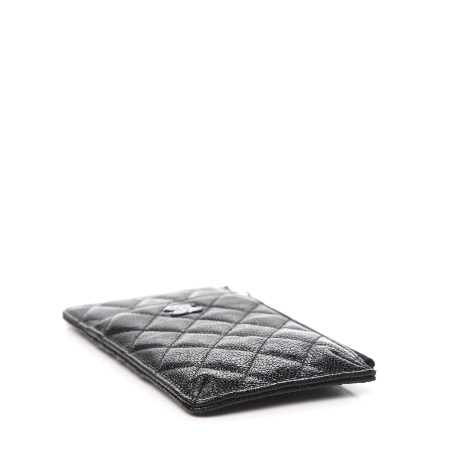 Chanel Caviar Quilted Classic Flat Wallet Pouch So Black 3 of 7