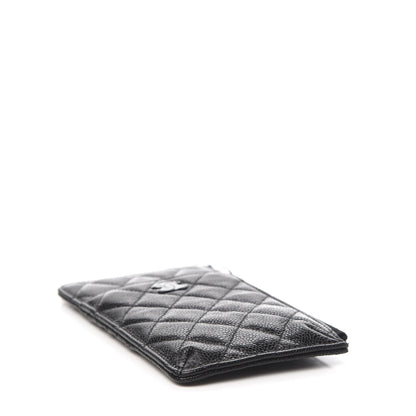 Chanel Caviar Quilted Classic Flat Wallet Pouch So Black 3 of 7