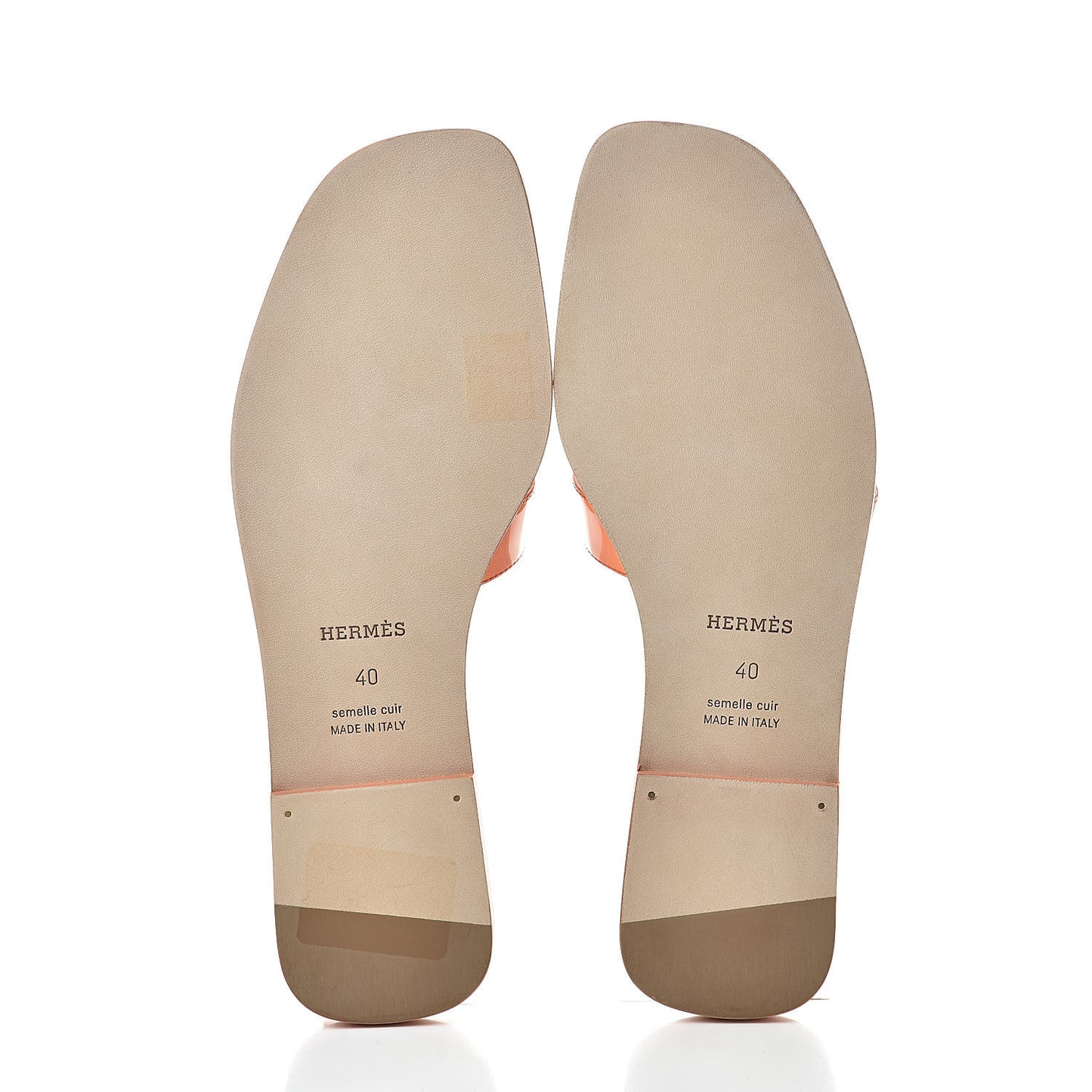Patent Oran Sandals 40 Orange Melon