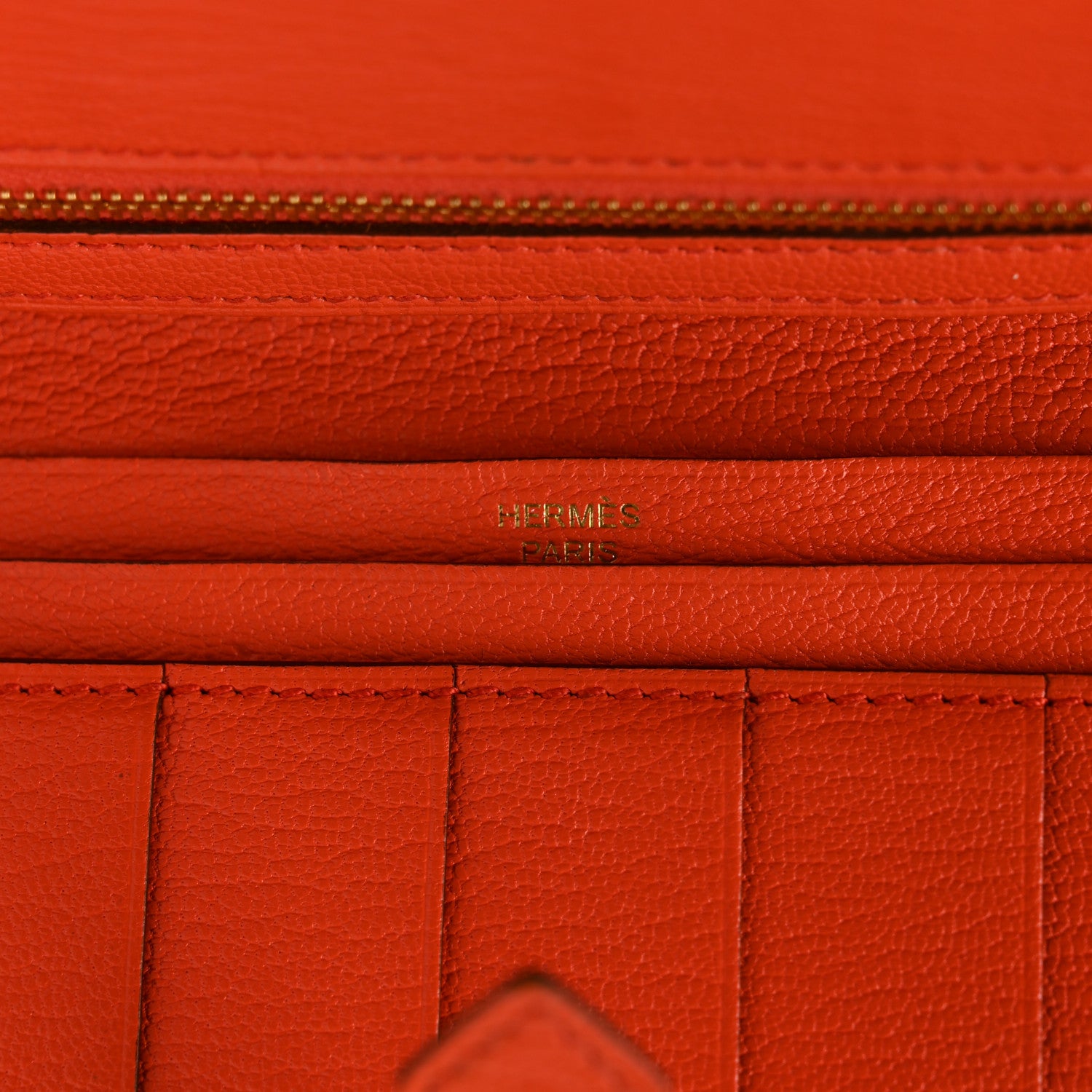 Hermes Chevre Mysore Bearn Gusset Wallet Capucine 7 of 7