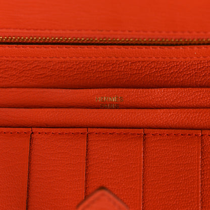 Hermes Chevre Mysore Bearn Gusset Wallet Capucine 7 of 7