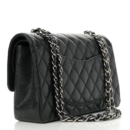 Chanel Caviar Quilted Medium Double Flap Black 3 of 12