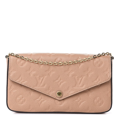Louis Vuitton Empreinte Pochette Felicie Chain Wallet Papyrus 1 of 12