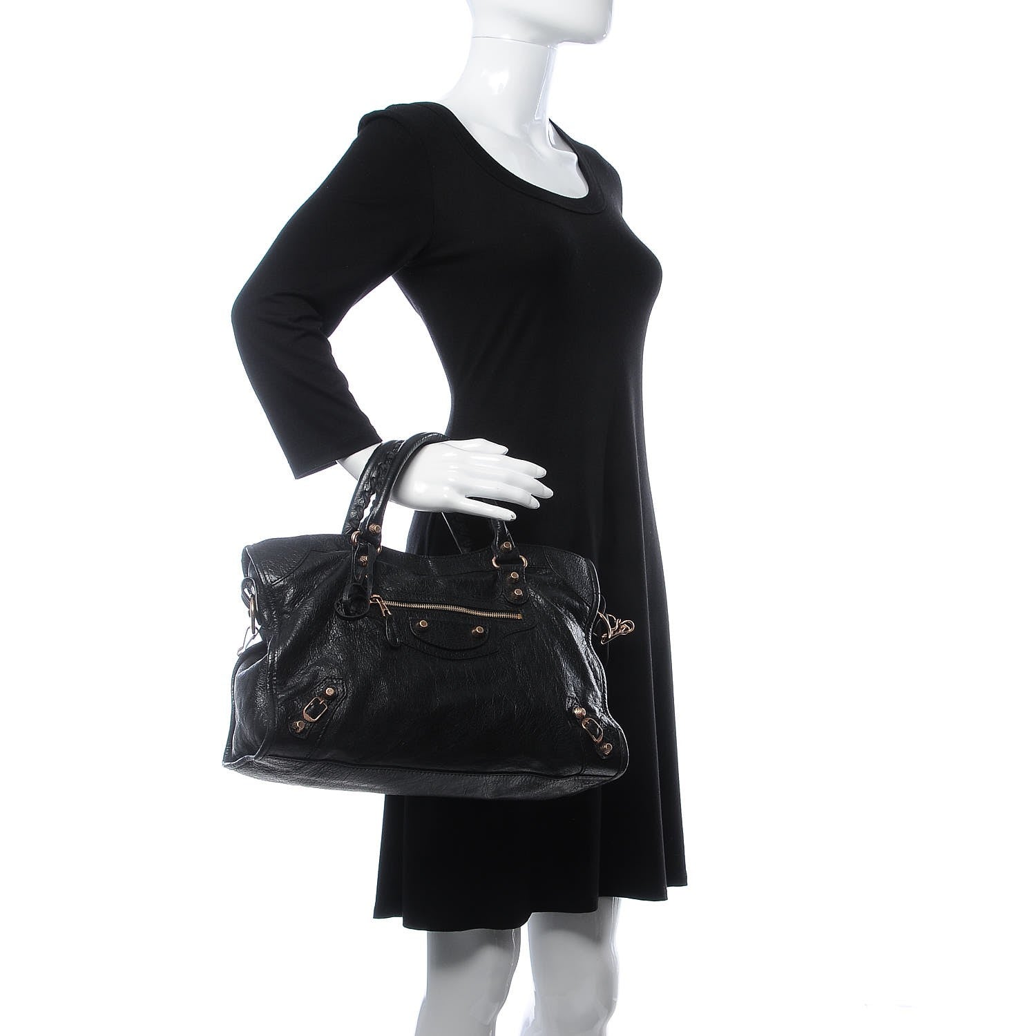 Balenciaga Agneau Giant 12 Rose Gold Hardware City Black 2 of 8