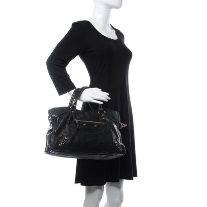 Balenciaga Agneau Giant 12 Rose Gold Hardware City Black 2 of 8