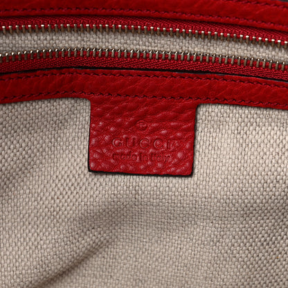 Gucci Pebbled Calfskin Medium Soho Hobo Red 6 of 20