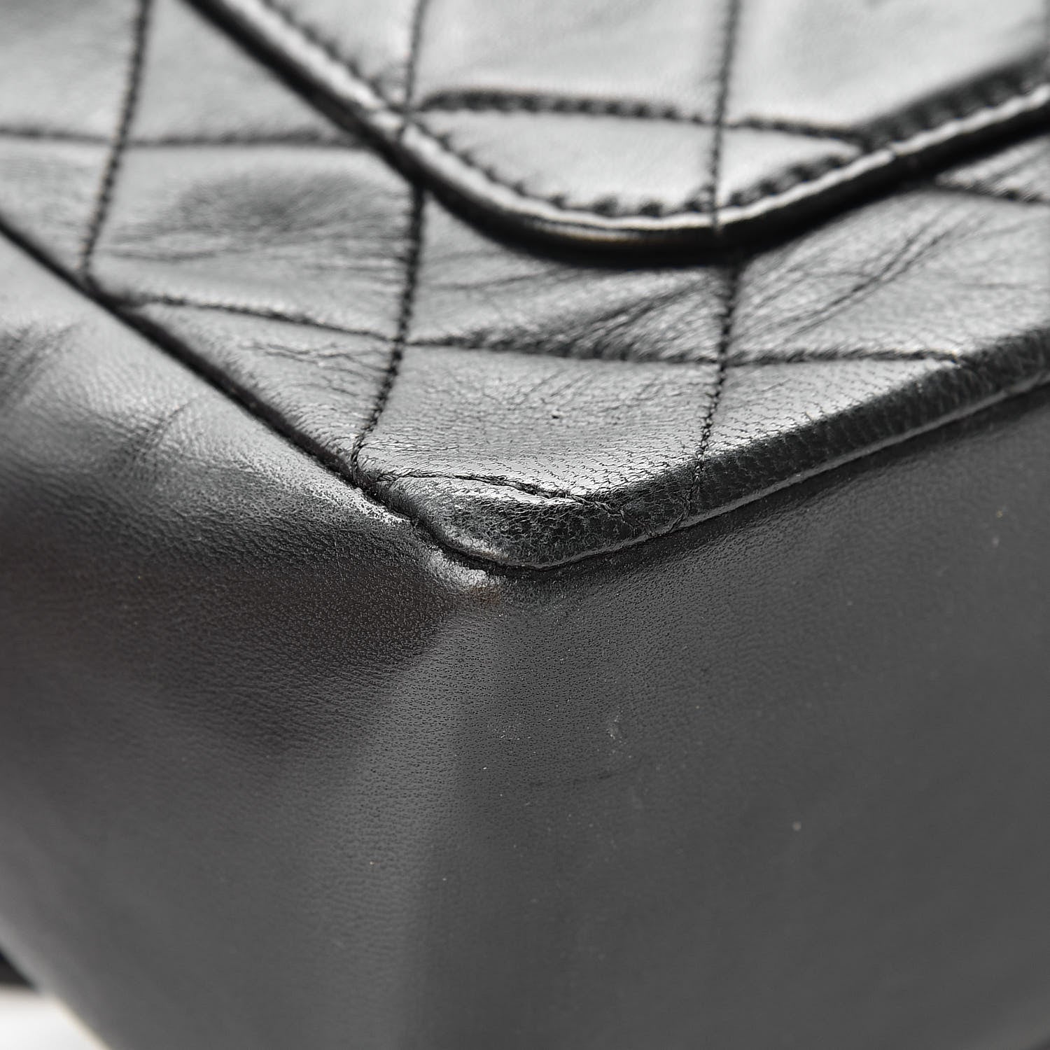 Chanel Lambskin Quilted Medium Single Flap Black 15 of 17