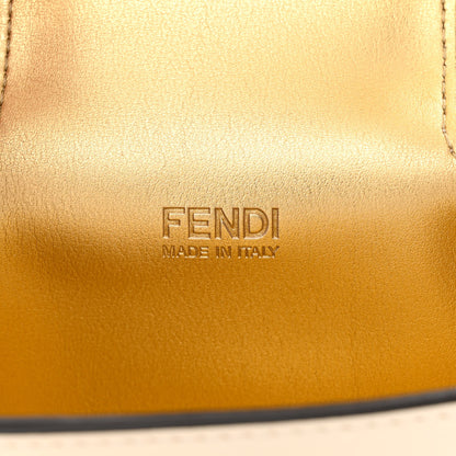 Fendi Vitello King Mini Cookie Hobo Bag White Ice 6 of 10