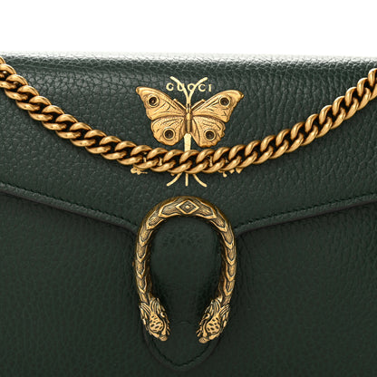 Gucci Calfskin Garden Dionysus Chain Wallet Emerald 9 of 11