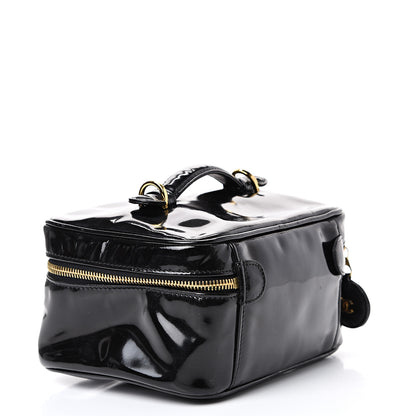 Chanel Patent Vanity Cosmetic Case Black 2 of 12