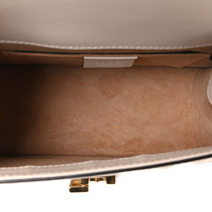 Gucci Calfskin Mini Sylvie Top Handle Bag White 5 of 10