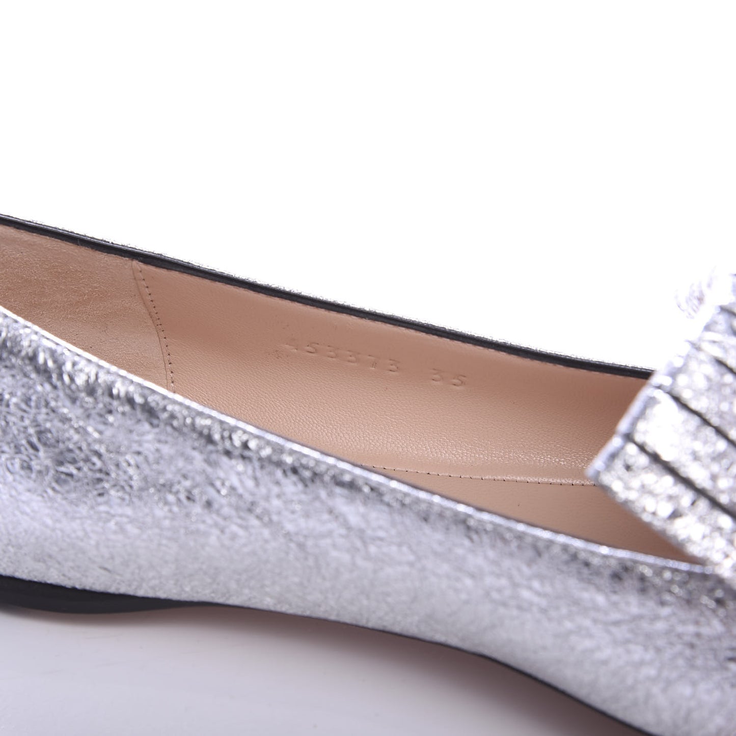Galassia GG Marmont Fringe Flats 35 Argento