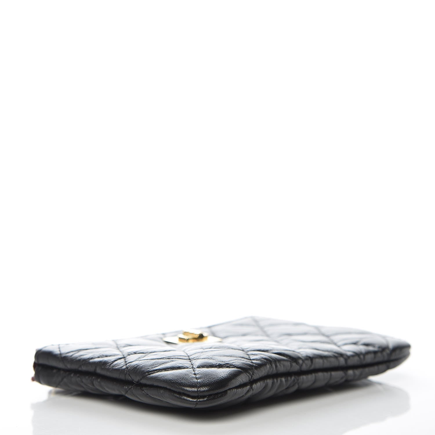 Chanel Aged Calfskin Quilted Small Reissue Cosmetic Case Black 4 of 9