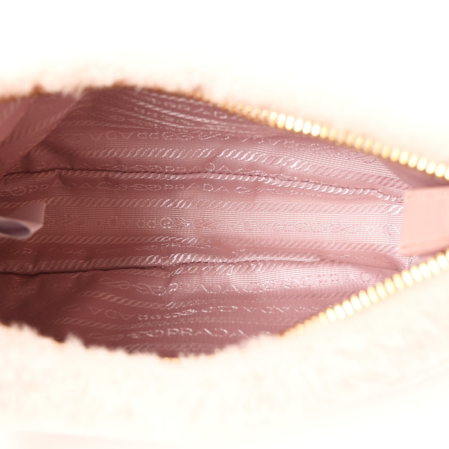 Shearling Nappa Mini Re-Edition Shoulder Bag Orchidea