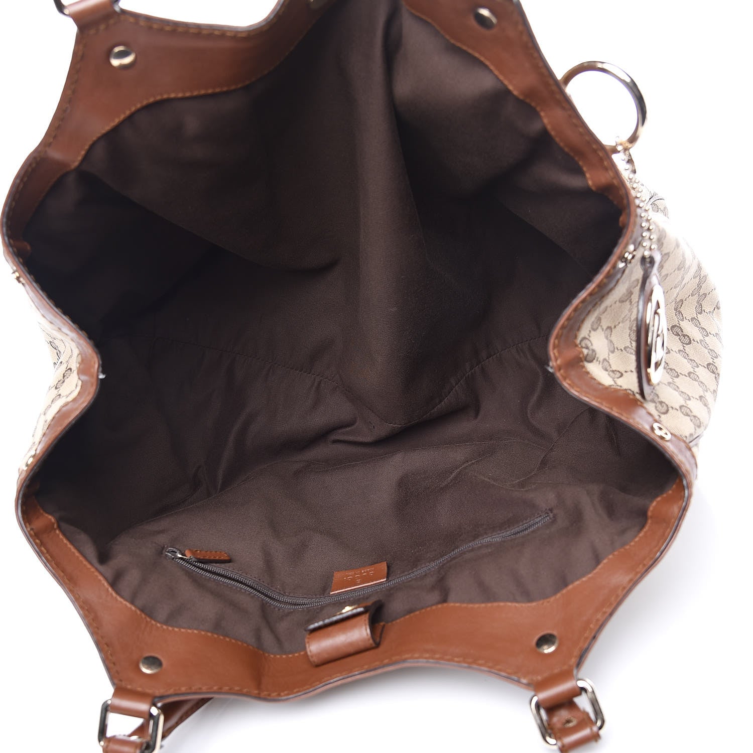 Gucci Monogram Large Sukey Tote Brown 5 of 14