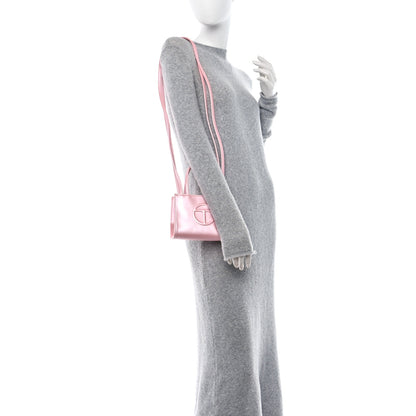 Telfar Metallic Vegan Leather Small Shopping Bag Ballerina 2 of 9