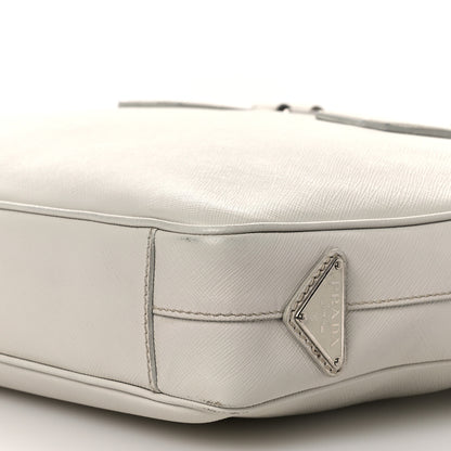 Prada Saffiano Travel Briefcase Talco 10 of 13