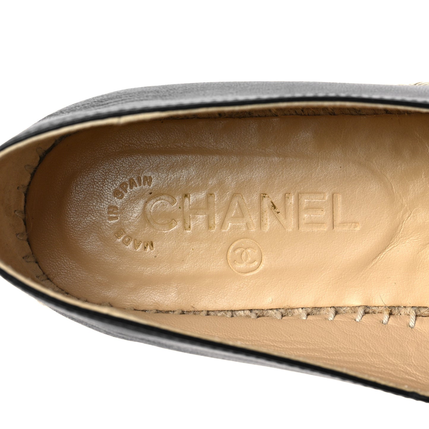 Lambskin CC Espadrilles 39 Black