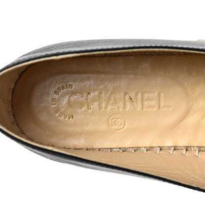 Chanel Lambskin CC Espadrilles 39 Black 8 of 8