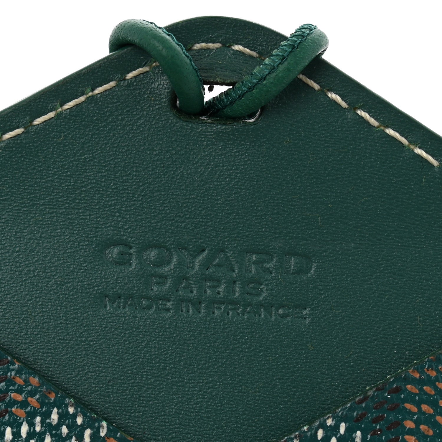 Goyard Goyardine Luggage Tag Green 3 of 4