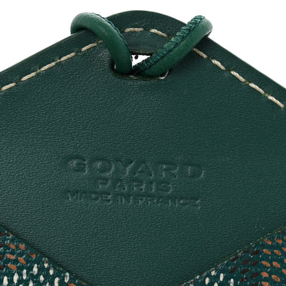 Goyard Goyardine Luggage Tag Green 3 of 4