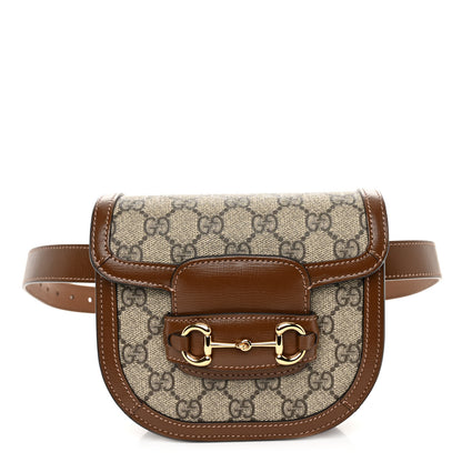 Gucci GG Supreme Monogram Horsebit 1955 Belt Bag Beige Brown Sugar 1 of 10