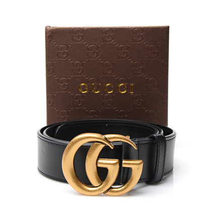 Gucci Calfskin Double G 40mm Belt 85 34 Black 6 of 6