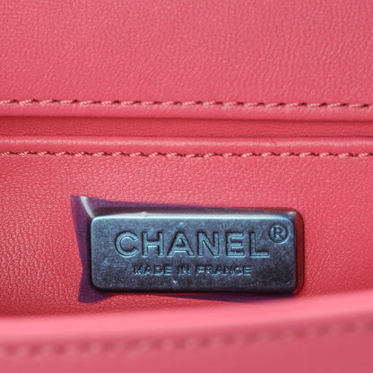 Chanel Galuchat Stingray Small Boy Flap Pink 6 of 7